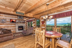 Private Smoky Mtn Log Cabin with Great Mountain View! Hot Tub! Pool Table, WiFi