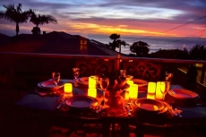 Twilight dinner on the Deck.