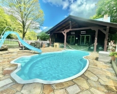 Get away to the Adirondacks, heated Pool open, hot tub on deck.