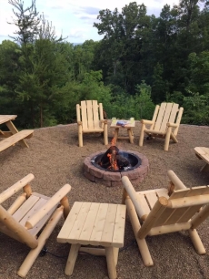 On site firepit