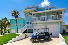 Holiday Beach House *Free Golf Cart, Boardwalk to Beach, Ocean Views, Pool