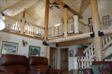 great room staircase to loft